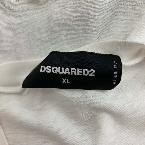DSQUARED2 White Graphic Cotton T-shirt - Picture 6 of 6